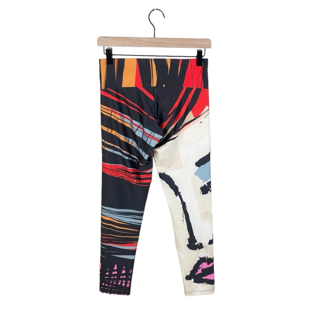 Volt Design No 271 Ode Face Abstract Print Leggin… - image 2